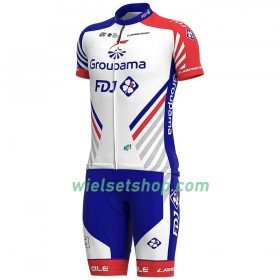 Fietskleding (Fietsshirt + Korte Koersbroek) 2020 Groupama-FDJ N001